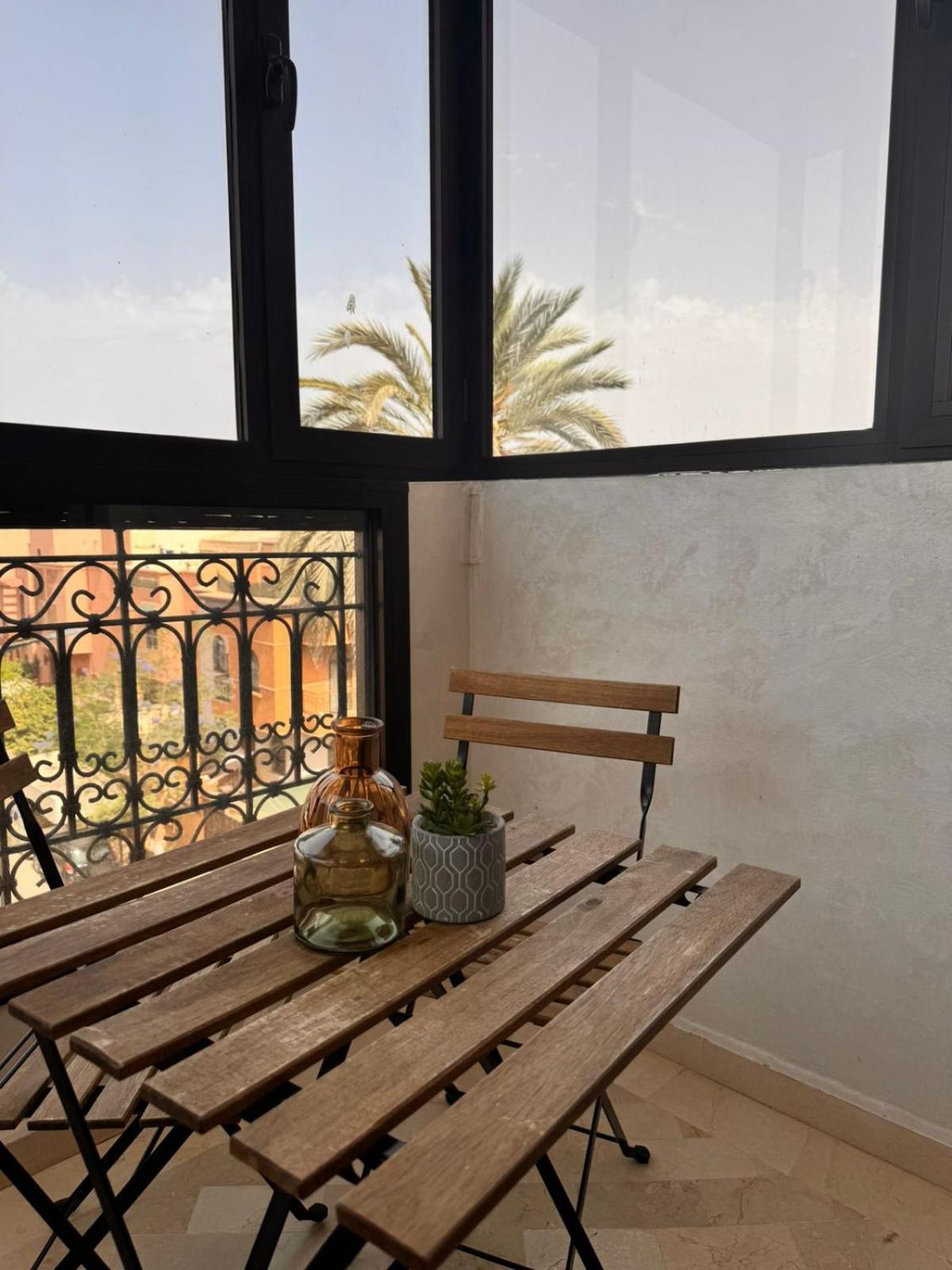 Appartement Malak - Residence Avec Piscine, Wifi, Gardien H24 Marrakesh Buitenkant foto