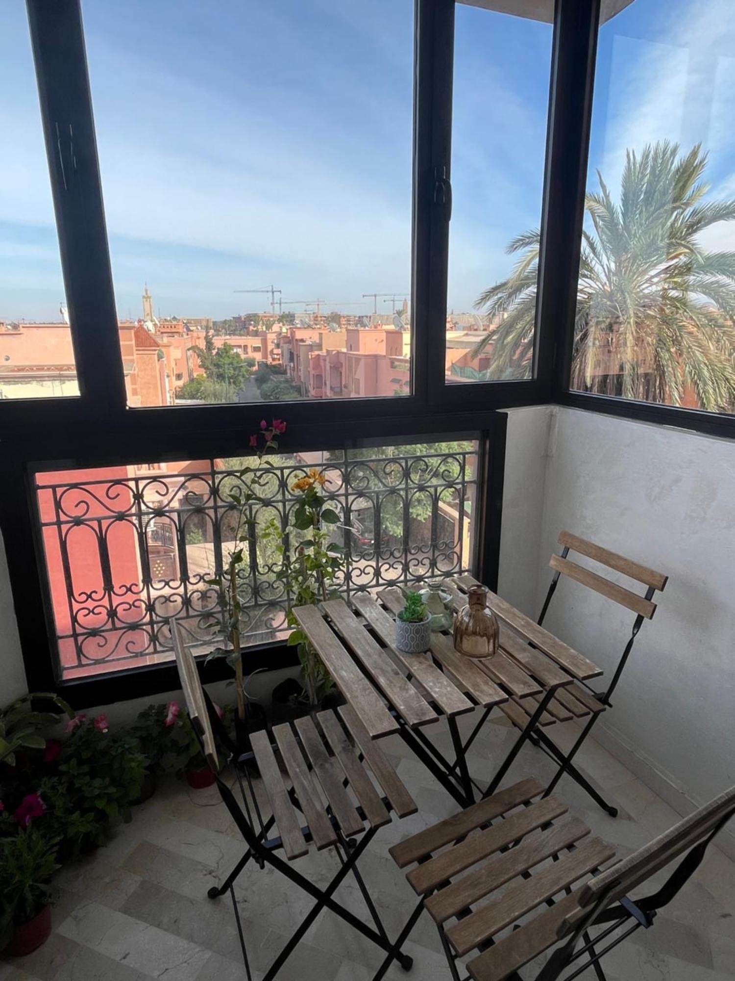Appartement Malak - Residence Avec Piscine, Wifi, Gardien H24 Marrakesh Buitenkant foto